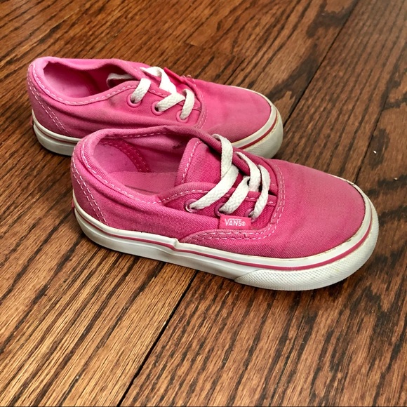 Vans Shoes | Hot Pink Vans Sneakers. Size 7. | Color: Pink/White | Size: 7bb | Nbtblondie's Closet